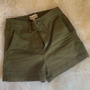 Madewell High Rise Green Shorts